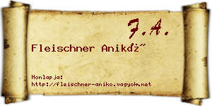 Fleischner Anikó névjegykártya