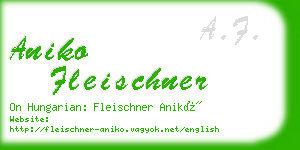 aniko fleischner business card